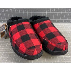 Men’s LAMO Julian II Red Plaid ClogsWool Sz. 13 US New Slippers